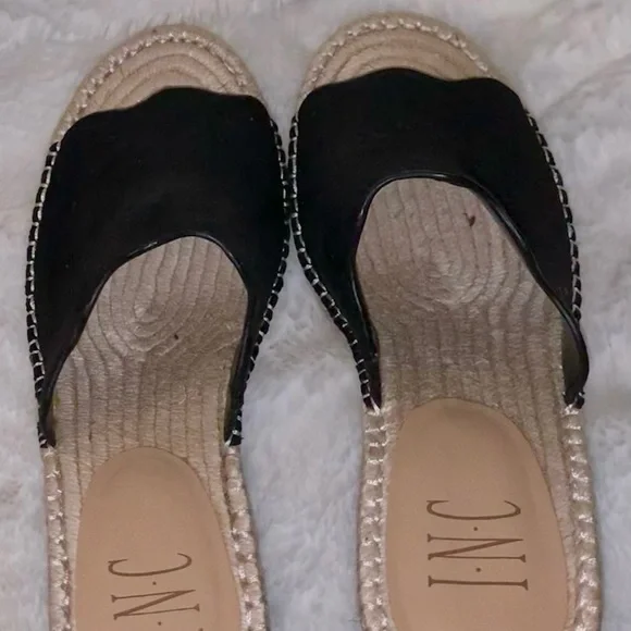 Black Suede Wedges - Picture 2 of 3